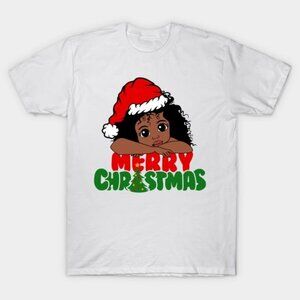 American African Christmas S4nt4 Cute Natural Hair Afro Xmas